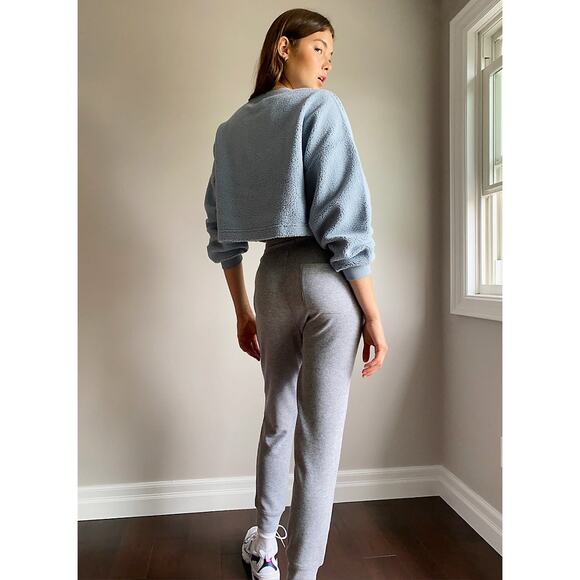 Sunday Best Lupa Crewneck Fuzzy Sweater - S - Serene Blue - Picture 3 of 7